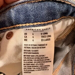 American Eagle Outfitters High-Rise Blue Denim Jeans